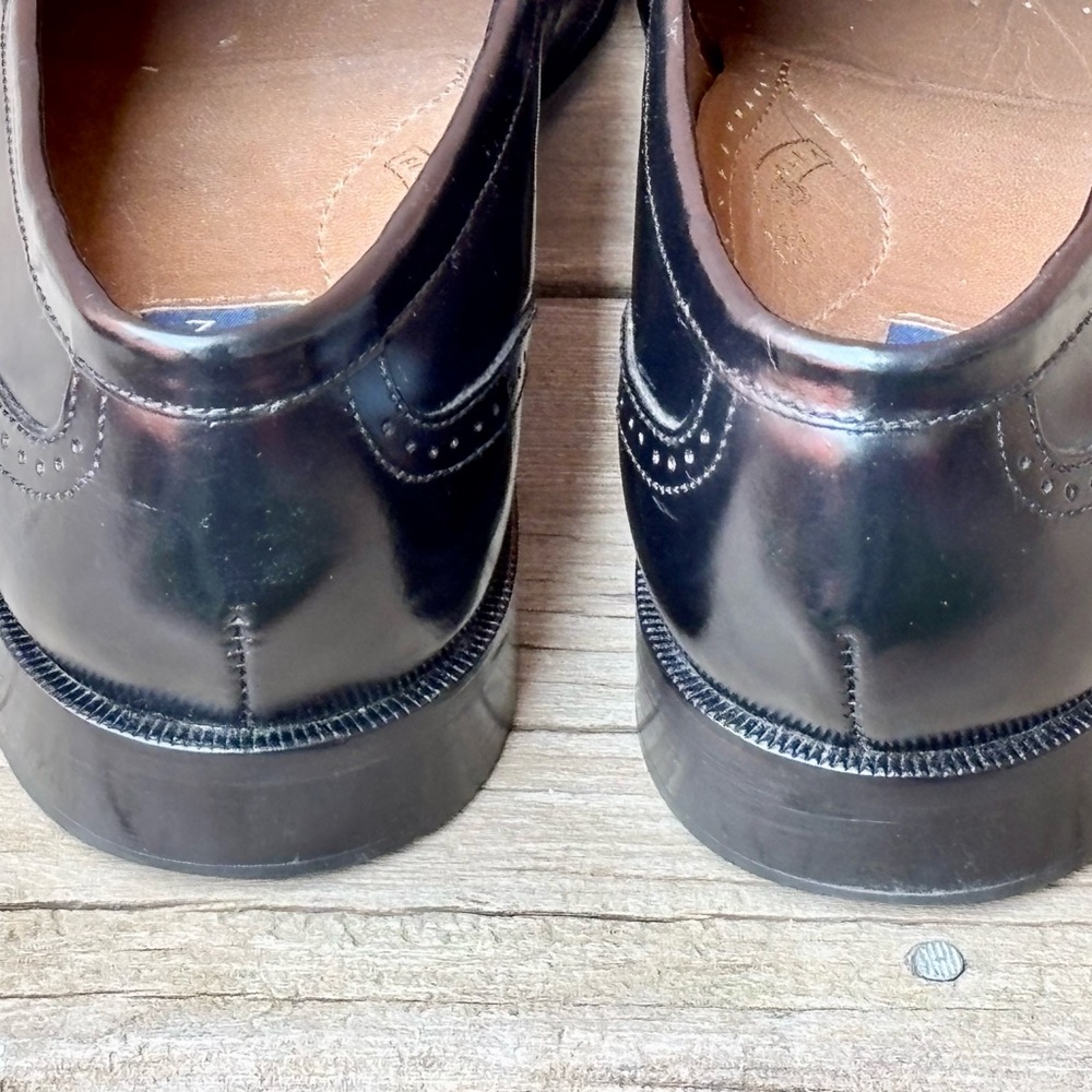 Bostonians Classics First Flex Kiltie Tassel Black Leather Loafers 9.5M - Picture 5 of 9